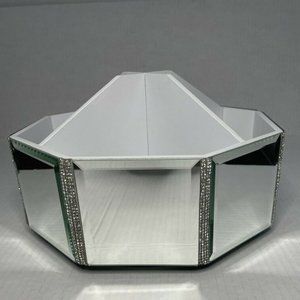 BELLA LUX Rhinestone Makeup Brush Spin Caddy